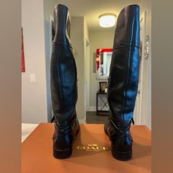 Coach Micha Calf Leather Boot in black - Picture 4 of 5